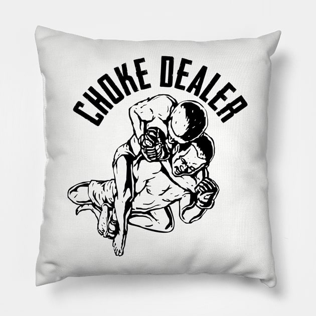 BJJ - Choke Dealer Pillow by Kudostees