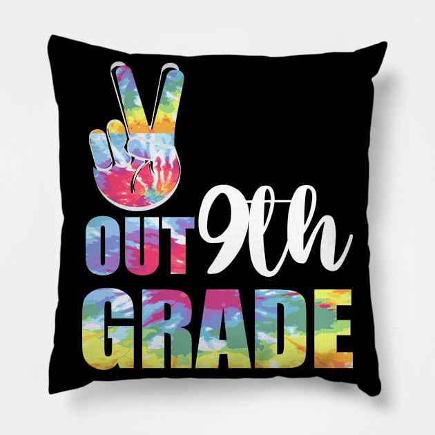 Peace out 9th grade end of school l. Last day of school. Summer break Pillow by Prints by Hitz