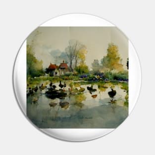 Cottage Lakeside Pin