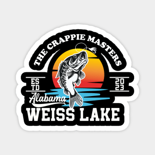 Fishing Crappie Weiss Lake Alabama Magnet