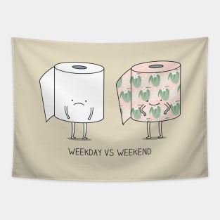 Weekday VS Weekend Tapestry