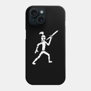 Middle Age Drawing Of A Swordman Phone Case