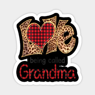 Love Being Called Grandma Leopard Heart Happy Mothers Day Magnet