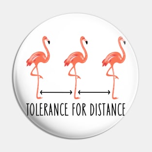 Flamingos keep their distance Pin