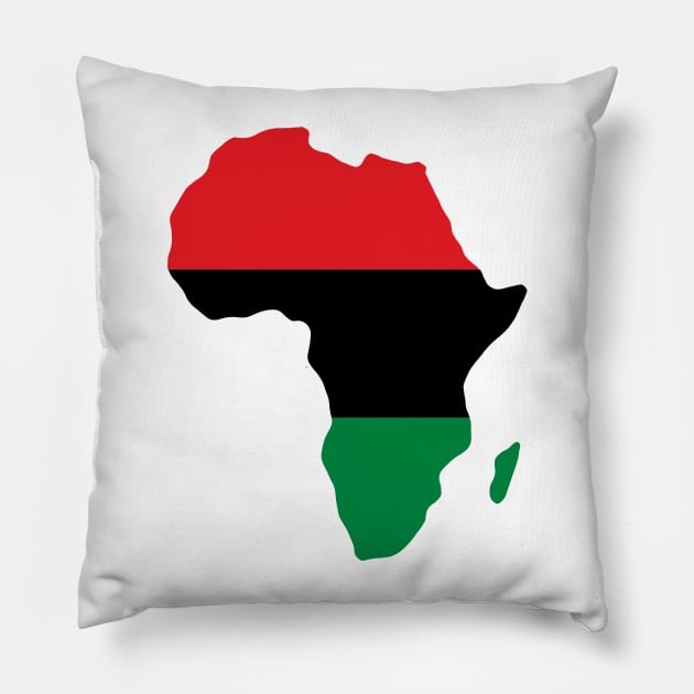 Pan Africa Stylised Flag Pillow by KulakPosting