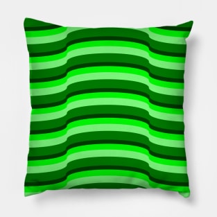 Op Art Neon Green Pillow
