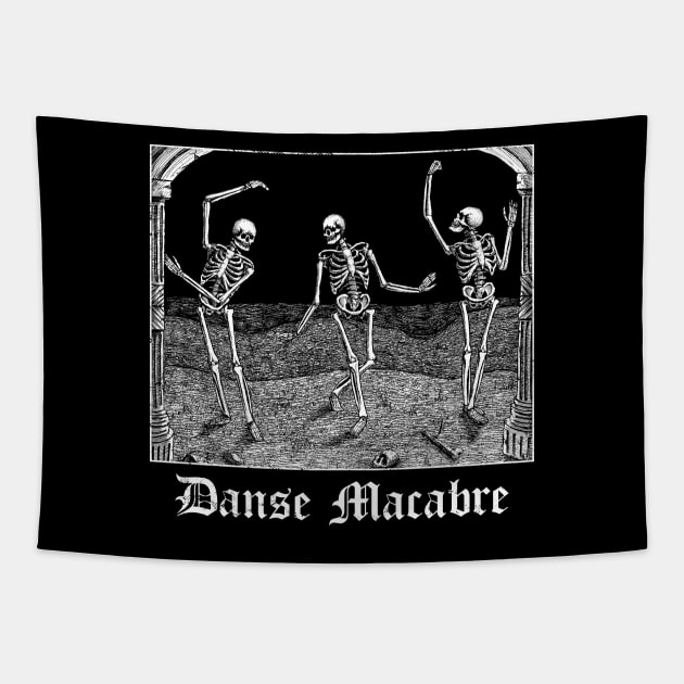 Danse Macabre / Death Dance Tapestry by grimsoulart