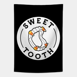 Halloween Candy Corn Vampire Fangs Tapestry