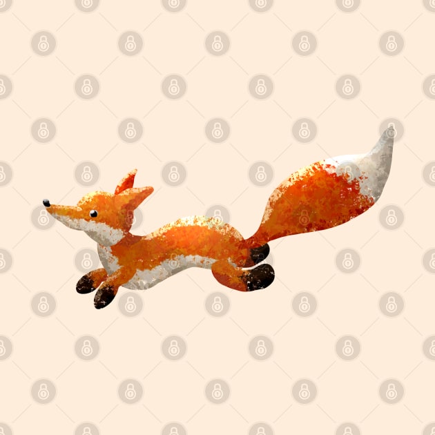 Toby the Fox Running by VoidDesigns