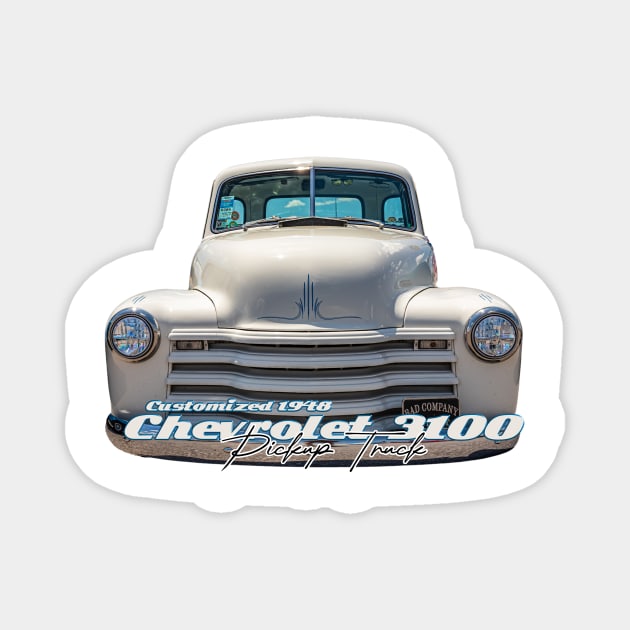 Customized 1948 Chevrolet 3100 Pickup Truck Magnet by Gestalt Imagery