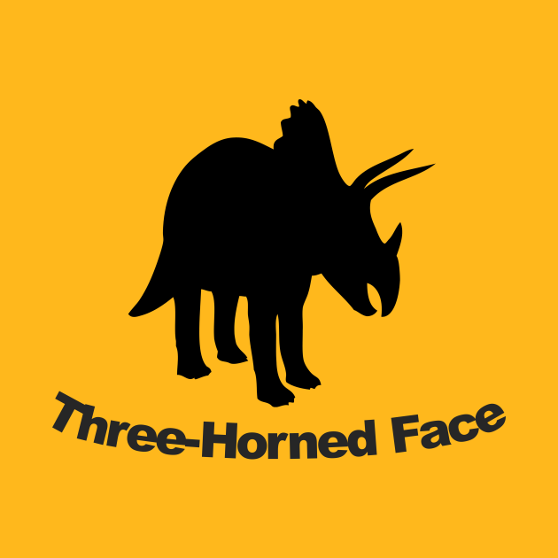 triceratops with three long horns