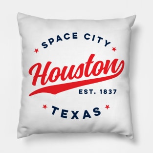 Houston Space City Texas Vintage USA Pillow