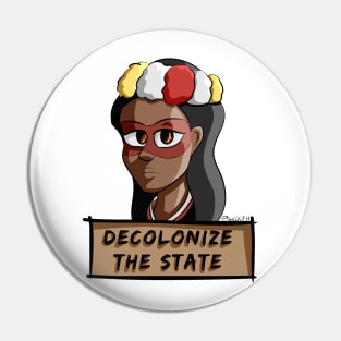 Decolonize the State - Huaorani Woman Pin