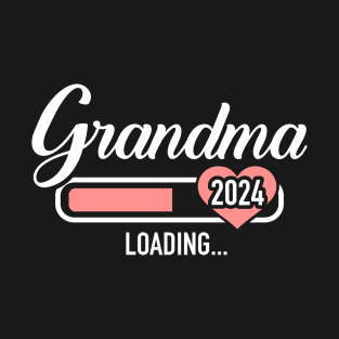 Grandma 2024 loading for pregnancy announcement T-Shirt