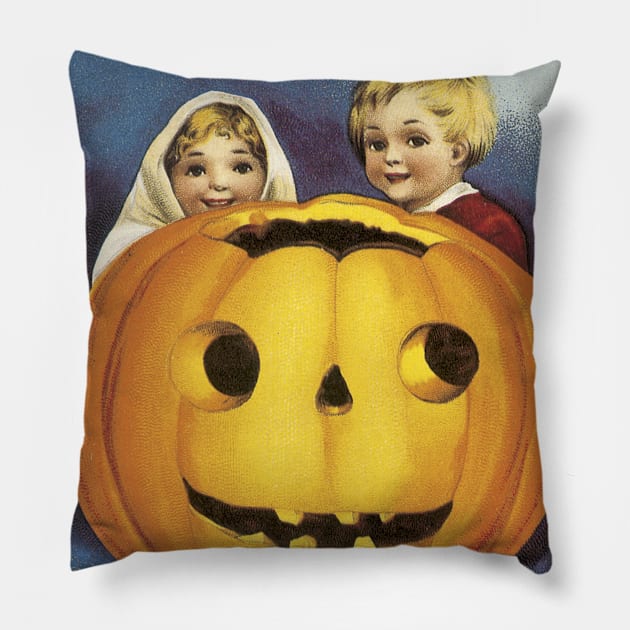 Halloween greeting Pillow by AtomicMadhouse