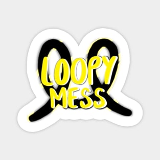 Loopy mess Magnet