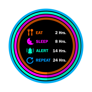 Eat sleep alert repeat t shirt. T-Shirt