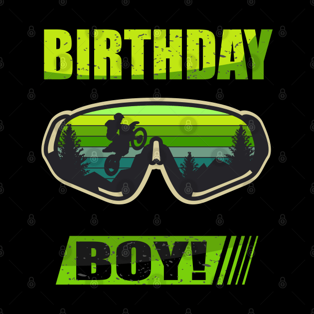 Birthday Boy MX Dirt Bike Motocross tee by hadlamcom