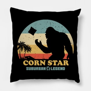 Bigfoot Cornhole Corn Star Suburban Legend Pillow