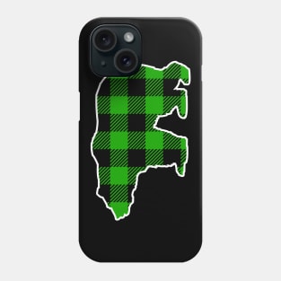 Buffalo Green Plaid Pattern Christmas Pajama Funny Gift Phone Case