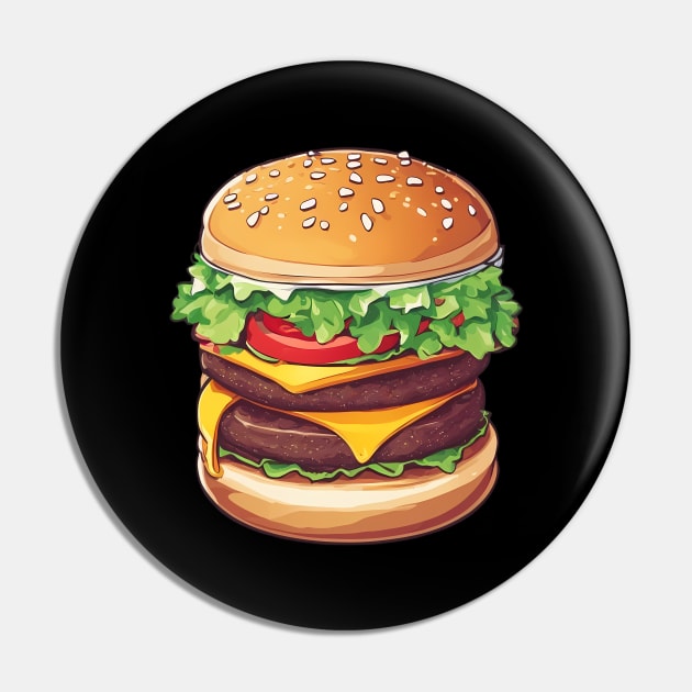 Burger Lover Pin by animegirlnft