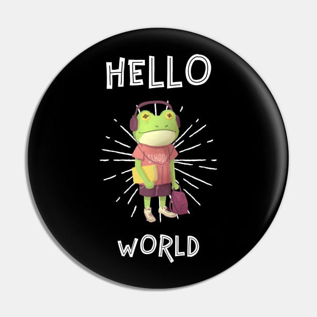 Hello World! Frog on the go Pin by Sonicx Electric 