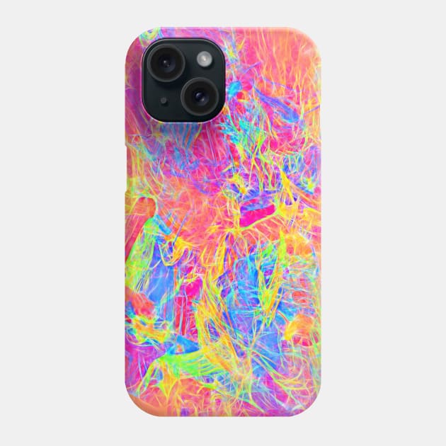 Colourful Random abstract background pattern Phone Case by Russell102