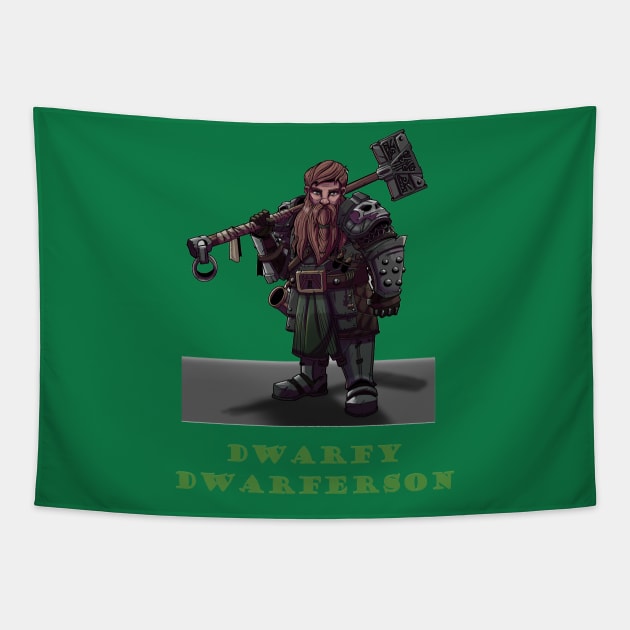 Dwarfy Dwarferson Tapestry by Die by the Sword Podcast