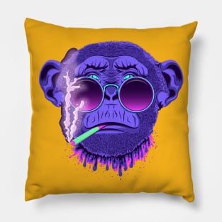 Monkey smoking cigarettes Pillow