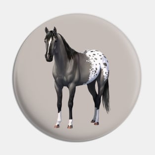 Gray Quarter Horse Grulla Appaloosa Stallion Pin