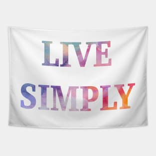 Live Simply Tapestry