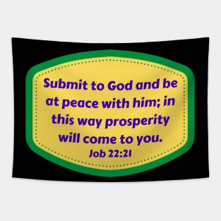 Bible Verse Job 22:21 Tapestry