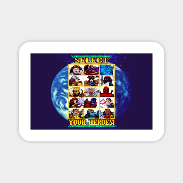 Video Game Heroes Magnet by TheM6P