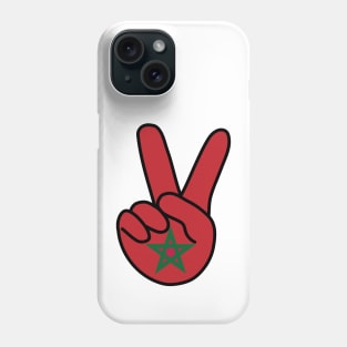 Morocco Flag V Sign Phone Case