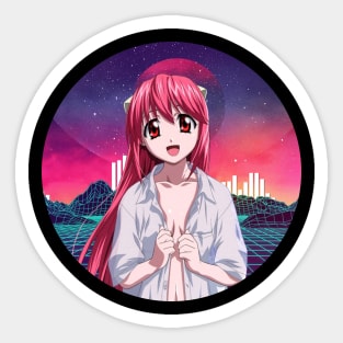 Lucy : Diclonius - Elfen Lied Sticker for Sale by Anime-Frenzzzy