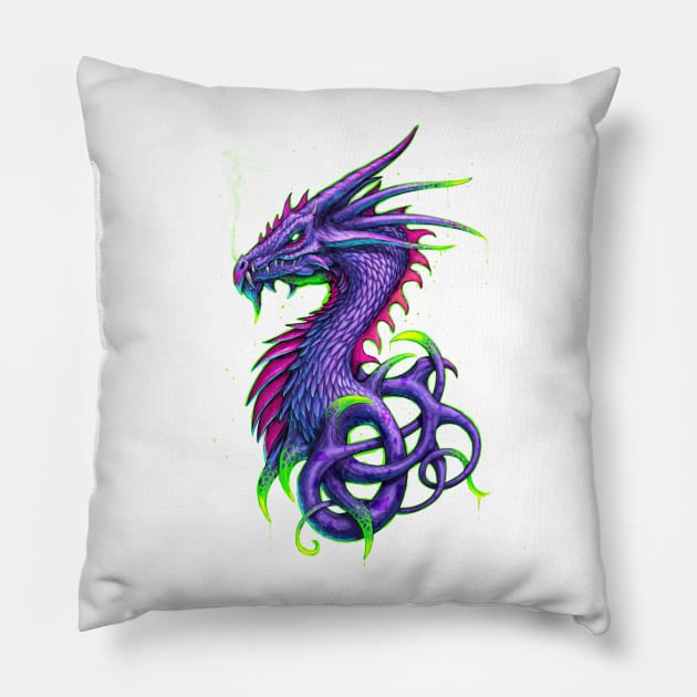 Poison Dragon Pillow by chriskar