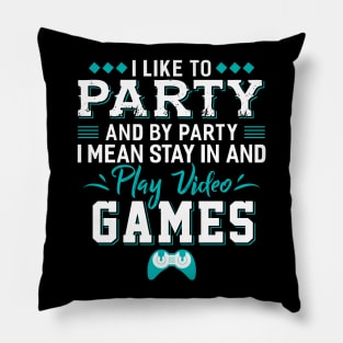 Party Video Games Pillow