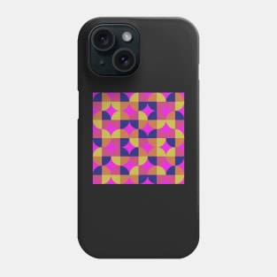 bright colorful neo geo design Phone Case