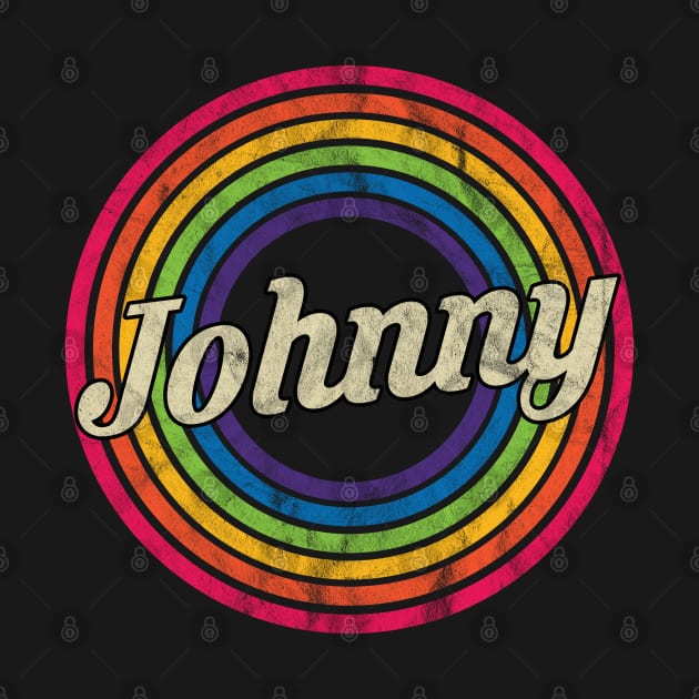 Johnny - Retro Rainbow Faded-Style by MaydenArt