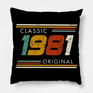 Classic 1981 Original Vintage Pillow