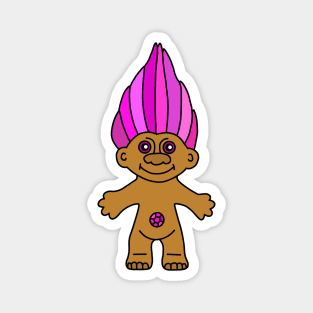 Pink Troll Magnet