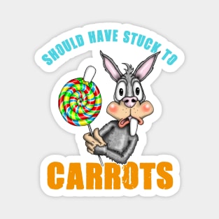 Funny Easter Bunny Candy Magnet