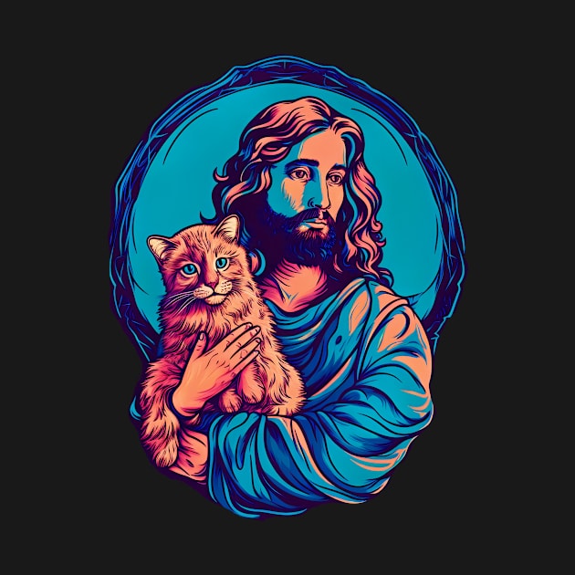 jesus loves cats by kakimonkey