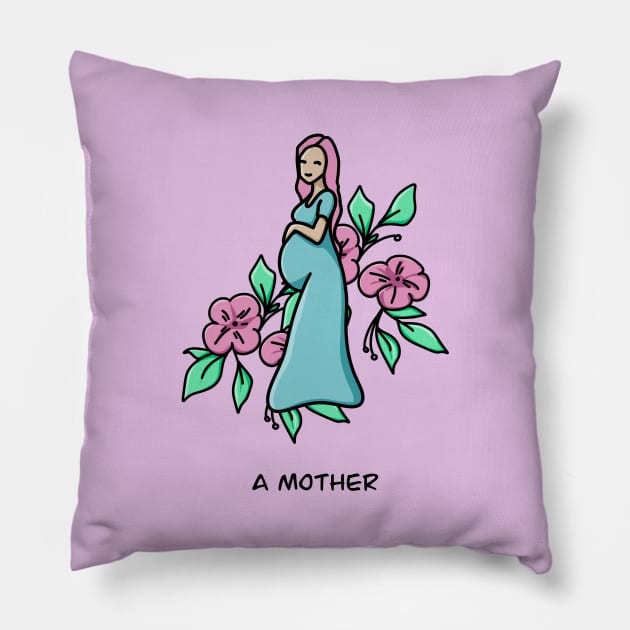 A MOTHER Pillow by Logtrasi