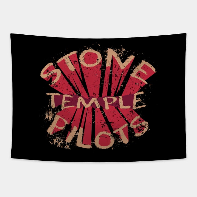 Retro stone temple pilots Tapestry by Nwebube parody design