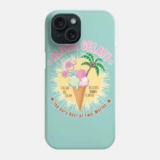 ALOHA GELATTI - The Very Best of Two Worlds (Vintage Style Ice Cream print) Phone Case