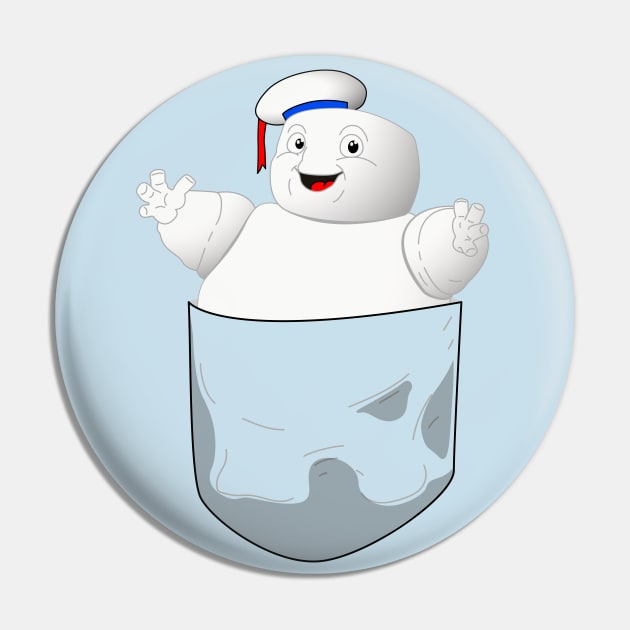 Ghostbusters Pocket Puft Pin by deancoledesign