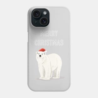 Merry Christmas Polar Bear Phone Case