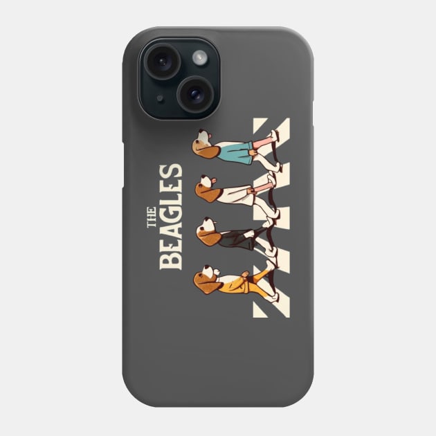 The beagles crossing street Phone Case by LegnaArt