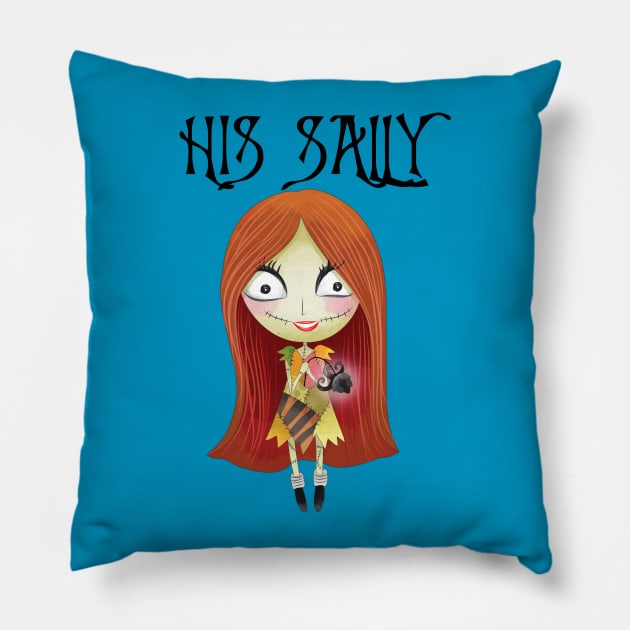 HIS SALLY Pillow by WalkingMombieDesign